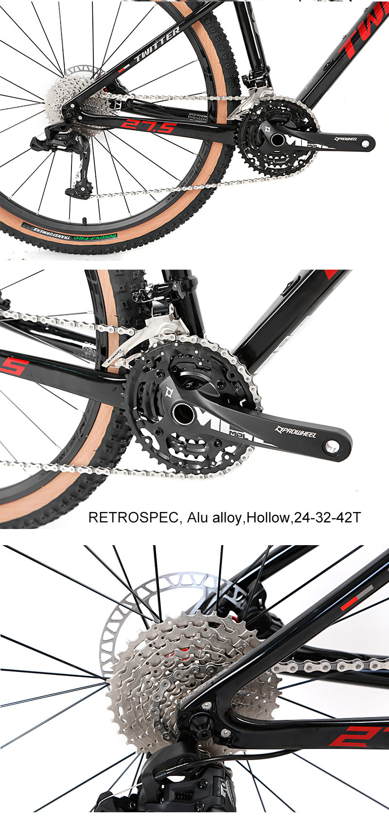 Carbon Fiber mountain bike 27.5 29 inch hydraulic brake MTB Bicycle for adult