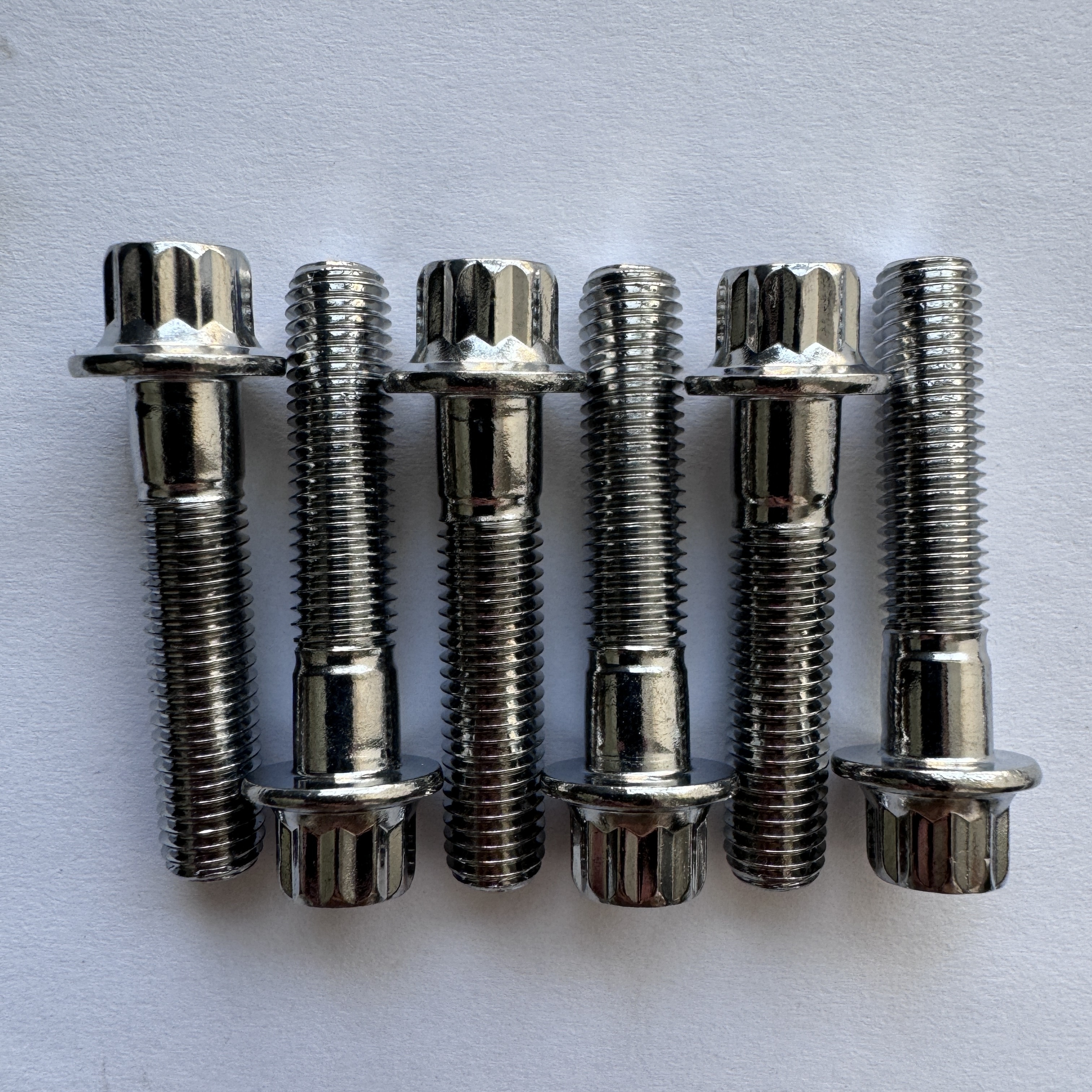 Natural M8 x1.25x 32MM GR5 12 POINT FLANGE BOLT for Racing Car Performance Improvement and Customization