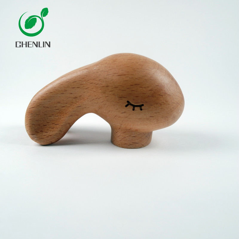 Auto Open Umbrella Carved Wooden Handle Exquisite Workmanship