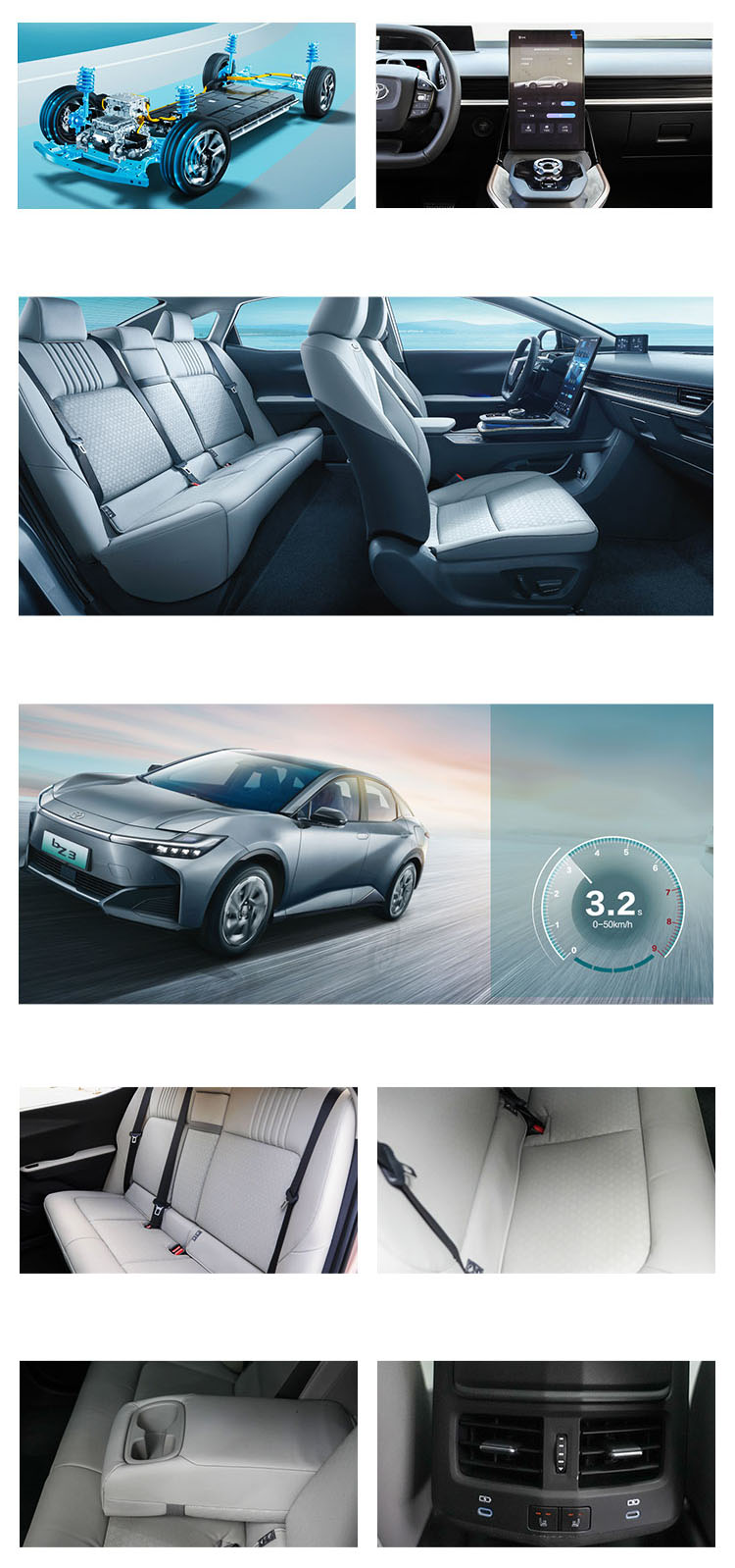 2023 Toyota BZ3 616km Used Cars 4X4 AWD 5 Seats Electric Vehicles Made In Buyers