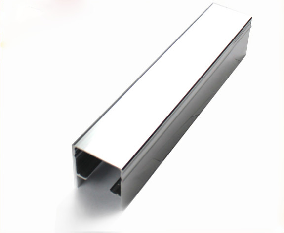 Mechanically Polished Aluminium Profile , Strangle Shape , Silver , Shine