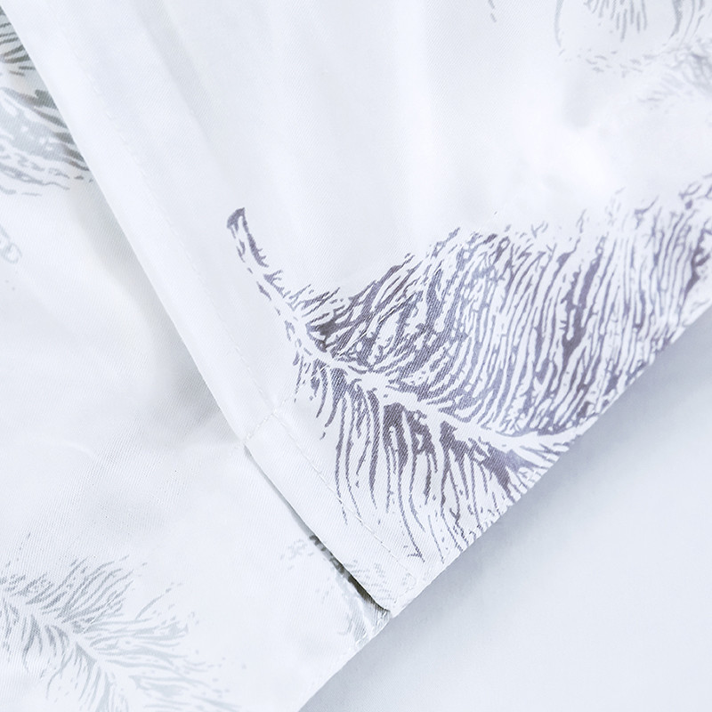 Printed Duvet Linen Duvet Cover , King Size Duvet Cover Customized Colors