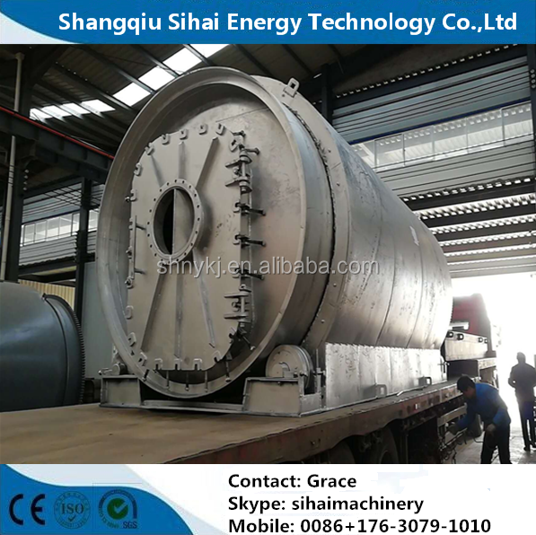 Raw Material Rubber 2022 Thermal Cracking Machine Refines Waste Tyres to Oil Equipment