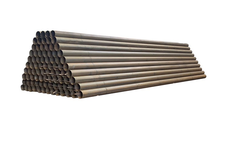 Round 114mm Dia Erw Black Steel Pipe 2mm Thickness