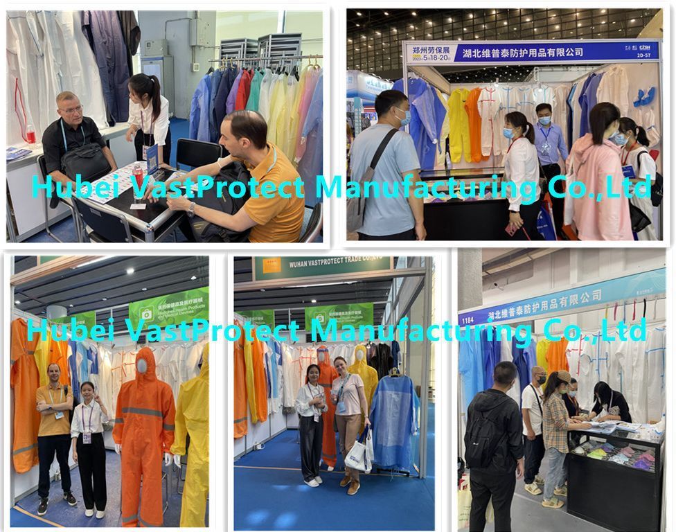 Industrial Safety PPE Supplies Non-Woven Consumables Visitor Jacket Coat Tyvek Microporous SMS PP Disposable Lab Coat