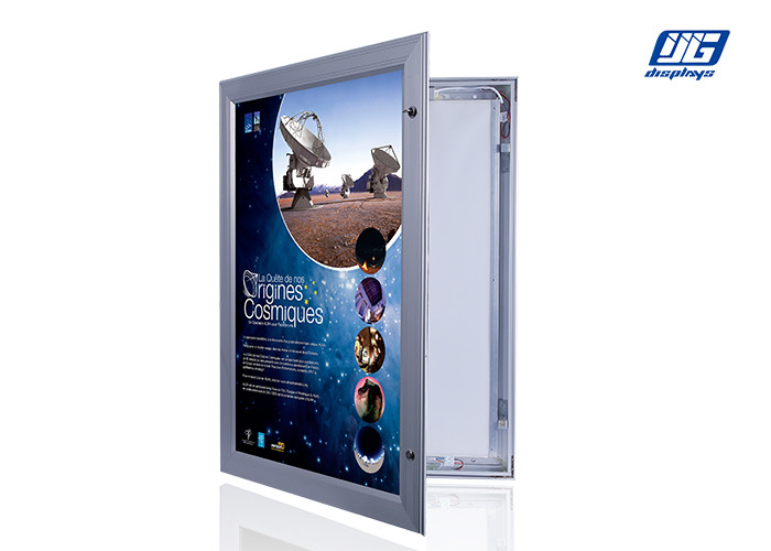 Wall Mounted Display Lockable Light Box Sign Illuminated Rectangular