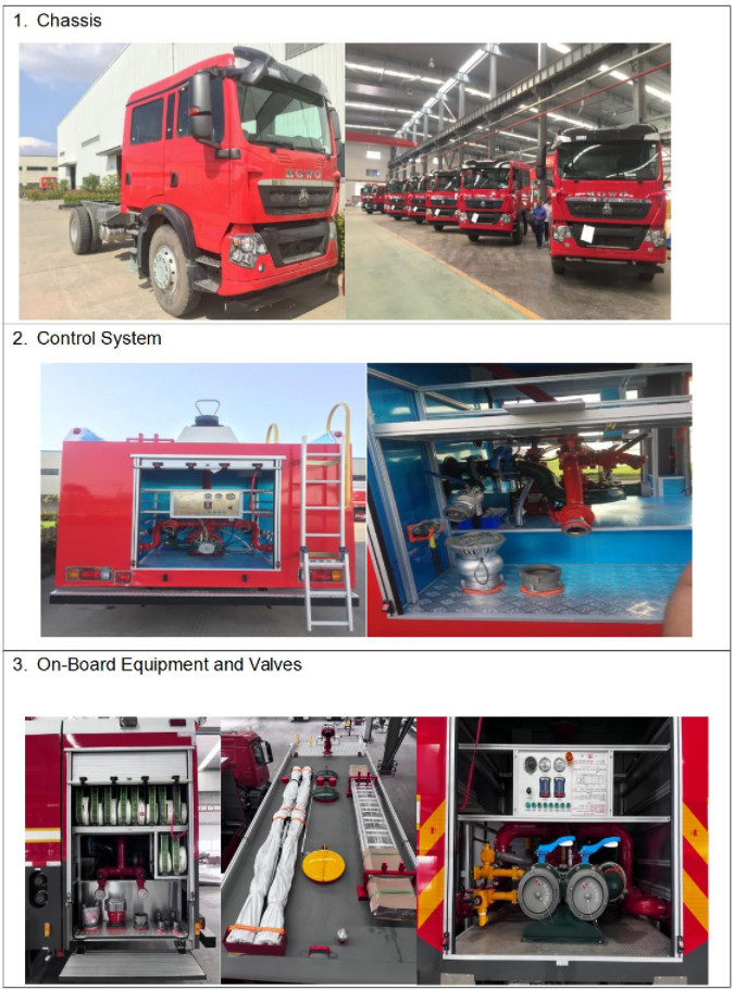 177kw ISUZU Fire Engine , 10000L Water Rescue Fire Truck 6 Wheeled