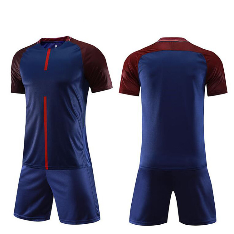 Custom sublimation blank soccer jersey kits with customer's logo