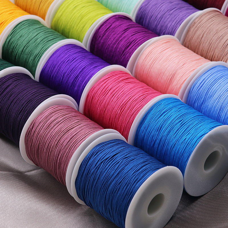Jewelry Findings Type Cord 0.8mm Nylon Cord Thread for Vibrant Customized Bracelet