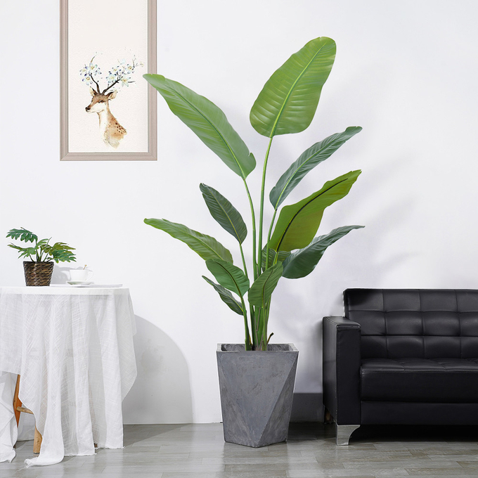 H160cm Artificial Traveller's Palm Customized Decorated For Store Office Corner Home Decor