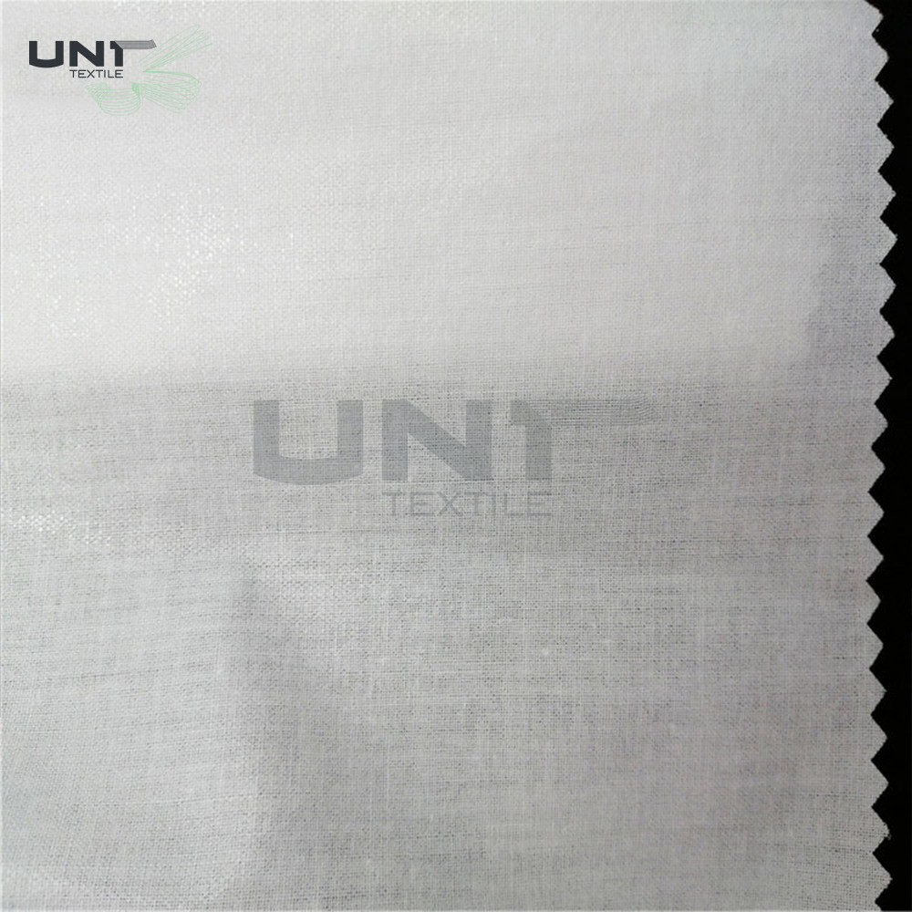 Formal Shirt Interlining Woven Fusible 110gsm Lining Soft Hand Feeling