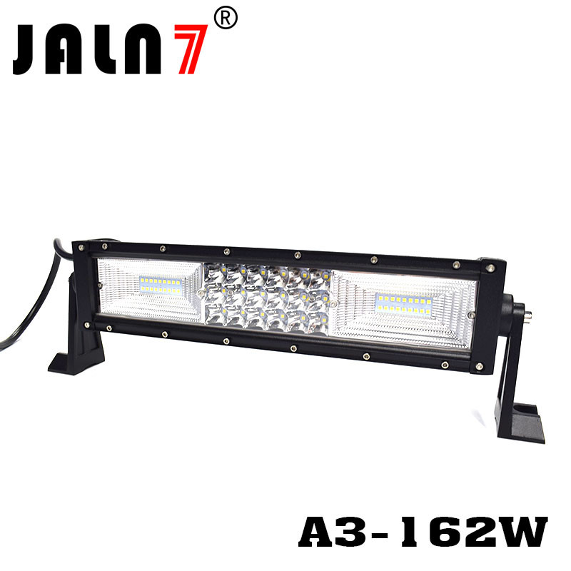 LED Light Bar JALN7 162W 3Rows Combo Beam LED Driving Lamp Super Bright Off Road Lights LED Work Light Boat Jeep
