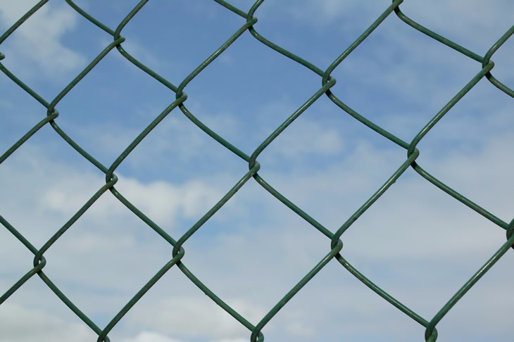 Q235 Steel Chain Wire Fence With Hot Dipped Glavanized , Powder Coated