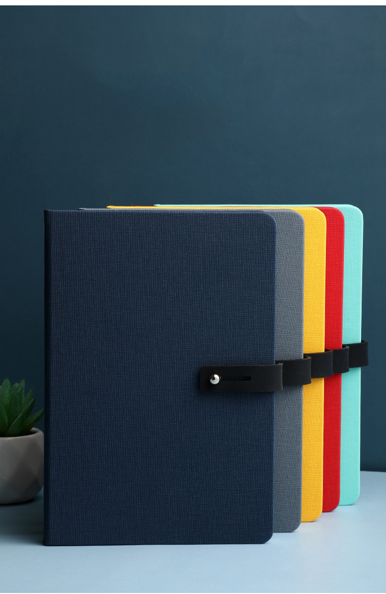 Thread Sewing Binding A5 Business Simple Pu Buckle Notepad for Customized Document