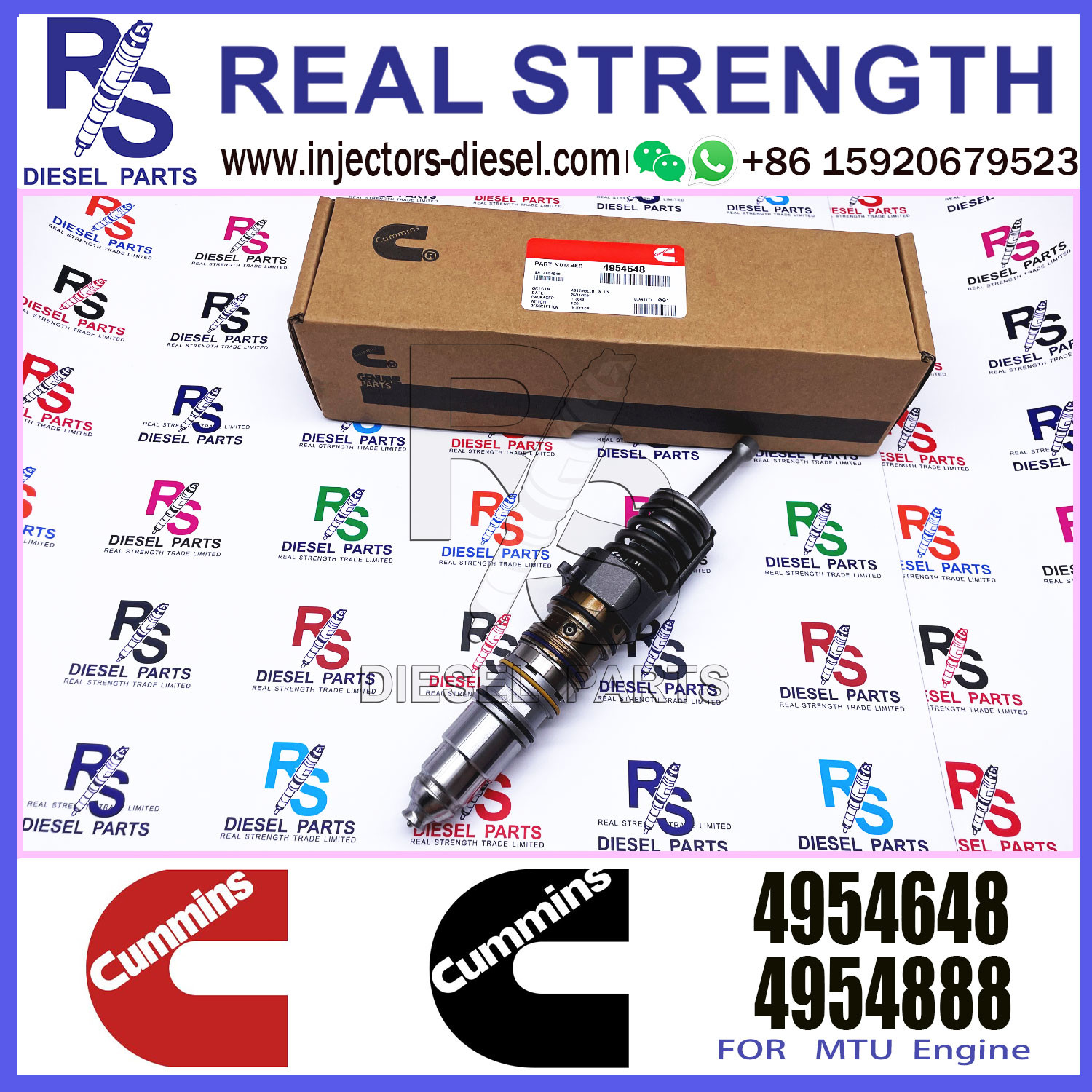Diesel Engine Common Rail QSX15 Fuel Injector 1499257 579251 4903451 579263 4954648