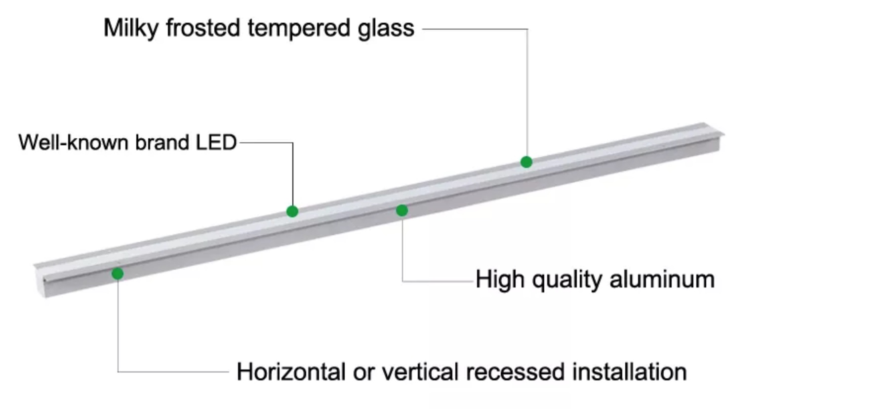 outdoor led linear light smd5050