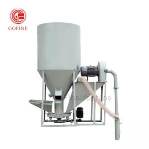 Buy cheap Vertical Poultry Feed Grinder Mixer 200kg/H Mill Corn Feed Processing Plant product