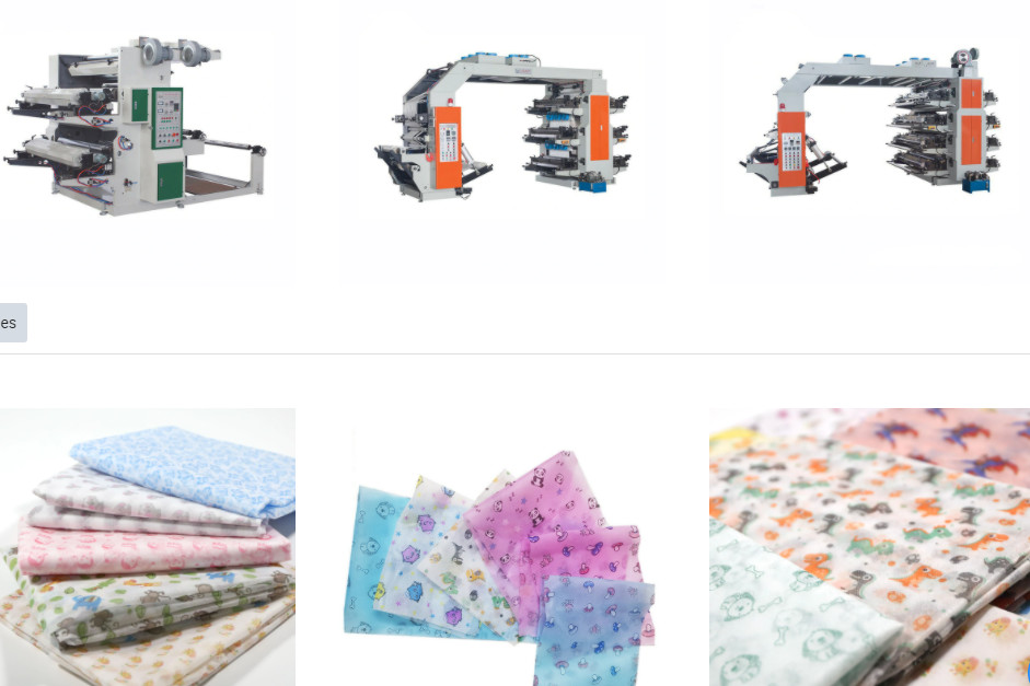 HJ 4 Colour 800mm Non Woven Printing Machine for PE, PP, Cellophane, Plastic Film & Woven Bags，