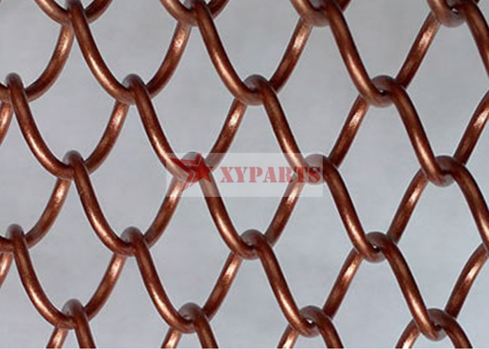8x8 Mm Aperture Metal Ring Mesh Curtains For Space Divider And Flexible Partition