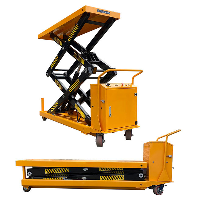 4000kg Portable Scissor Lift Tables Max Height 1800mm