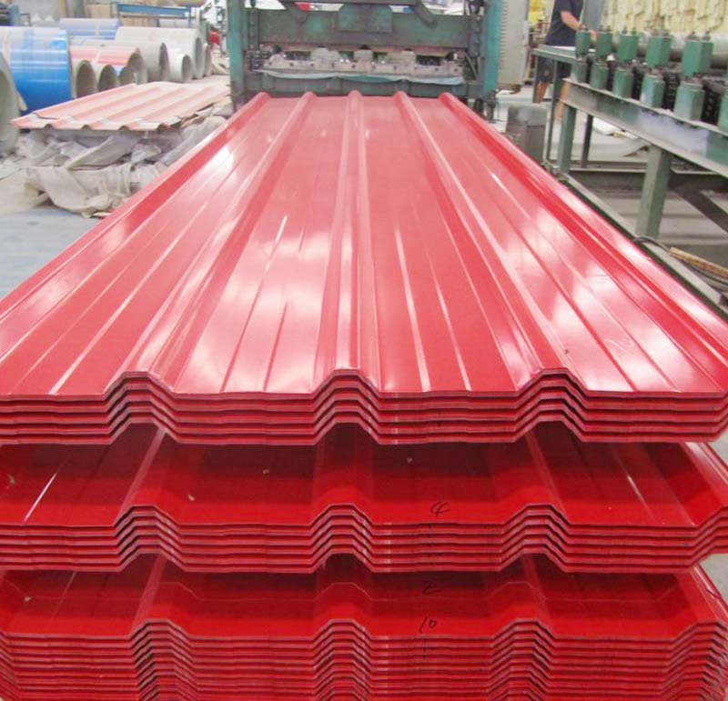 Corrugated Color Coated Galvalume Roofing Sheet Pre Painted ASTM DIN JIS Standard