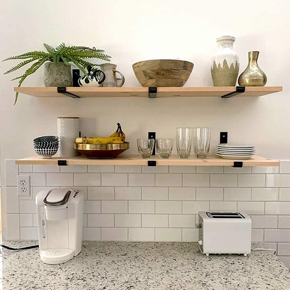 5mm Thickness Steel Q235 Ladder Style Ceiling Mounted Floating Shelf Brackets