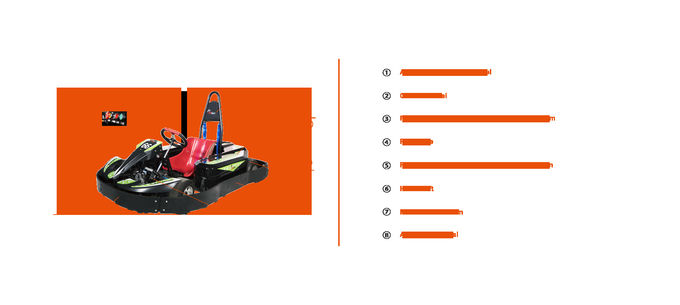 Reinforced Frame 90KM/H High Performance Electric Go Kart 3.5KW*2