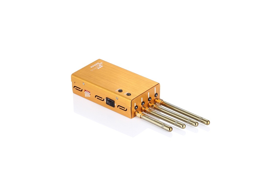 4 Antennas GPS Signal Jammer 2500mAh Portable Indoor WIFI Mobile Phone