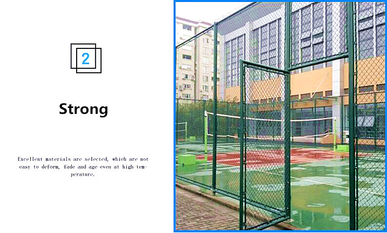 Black PVC Coated Diamond Chain Link Fence