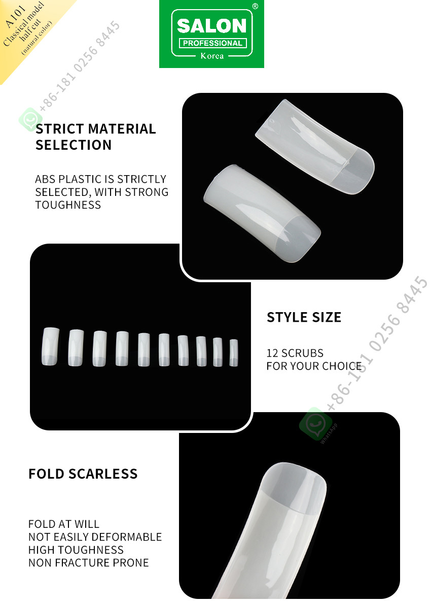 DIY Art Natural Color Full Cover False Nails For Nail Extension 500pcs/Box