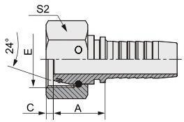 Customize High Quality Stainless Steel Hydraulic Hose Fitting Female Hose Barb Fitting 20411
