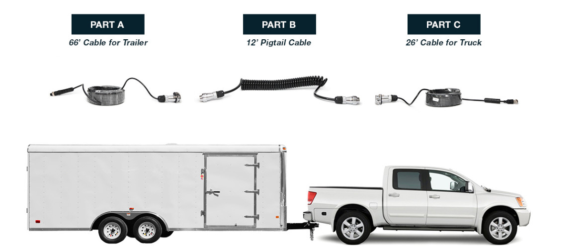 4 Pin Aviation Copper Wire Video Camera Extension Cable For Van