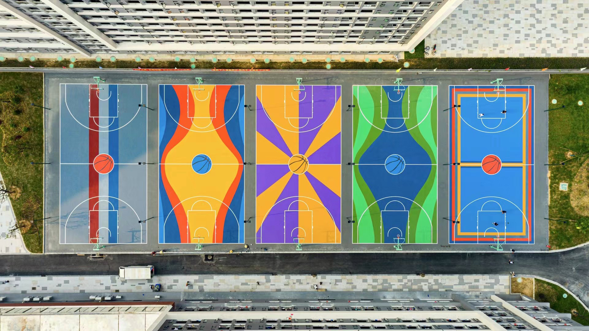 Indoor & Outdoor Eco-Friendly Semi-Prefabricated Elastic Sports Court Basketball Pickleball Tennis Futsal Court Flooring
