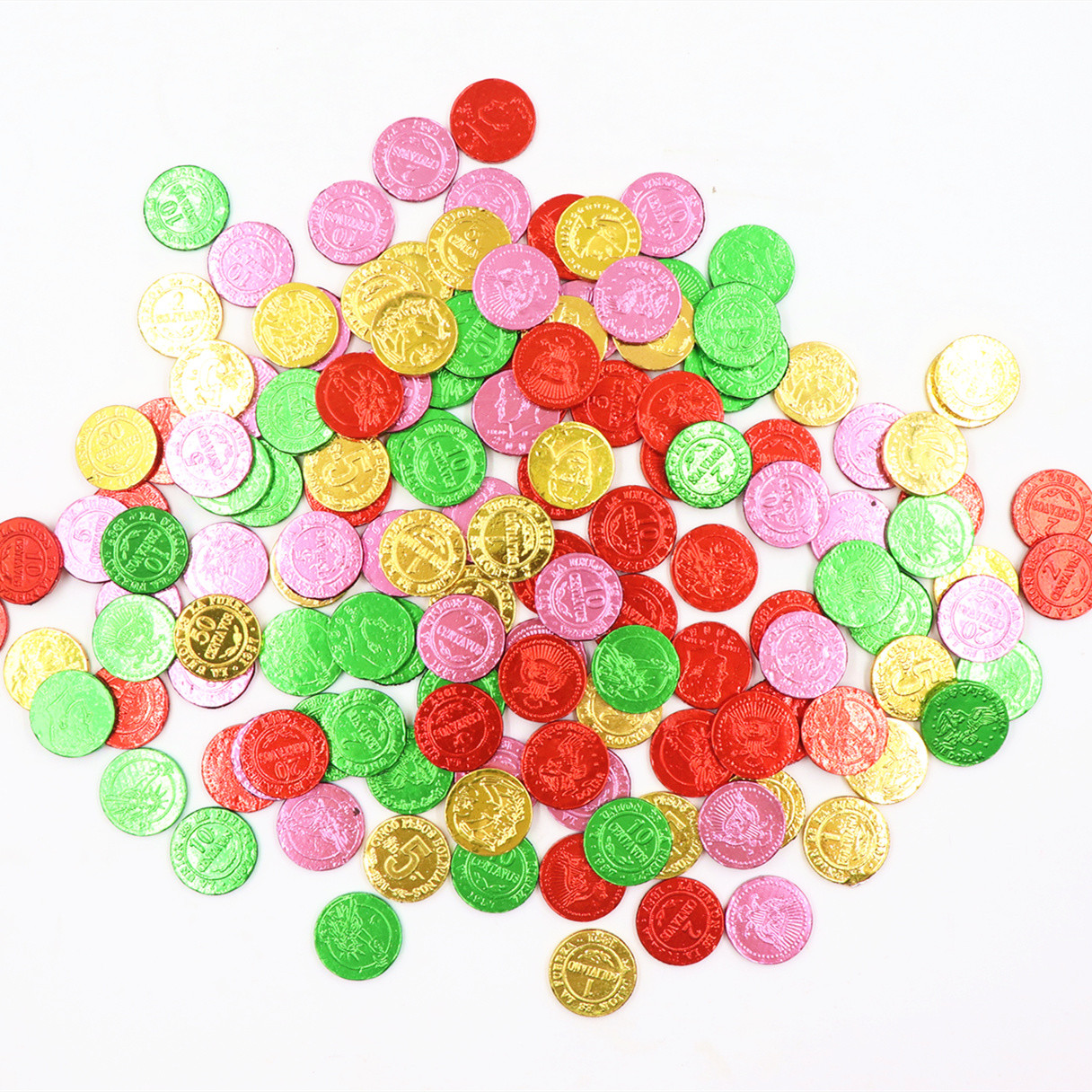 Colorful Pack Chocolate Coin Healthy Sweets Confectionery 150pcs/Jar Egg Shape