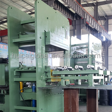 Commissioning and Training 1200T Bridge Bearing Vulcanizing Press Machine for Production