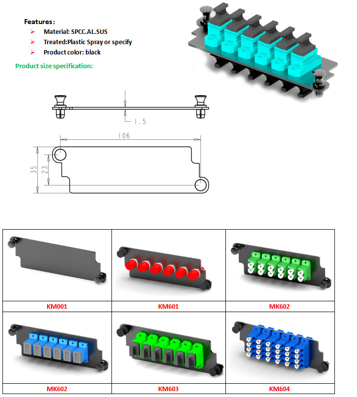 LC Fiber Optic Adapter Panel Lgx Fiber Adapter Panels