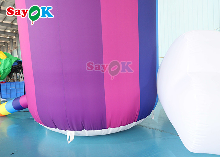 Rainbow Inflatable Arch Colorful Advertising Blow Up Gate For Decoration