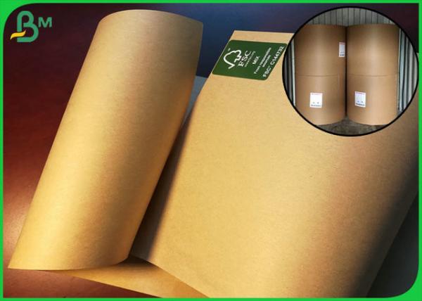 Quality 50GSM Good Brown Kraft Paper Sheets Anti Curl Greaseproof For Packing Nut for sale