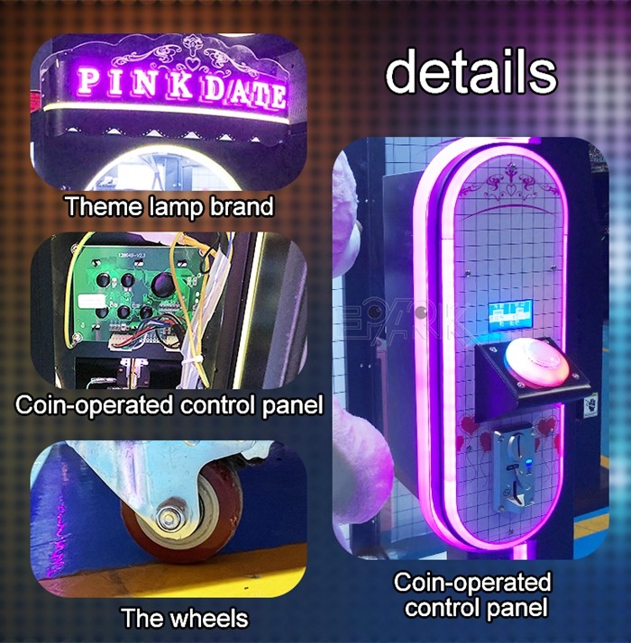Pink Date Cut Prize coin amusement game machine for sale Video entertainment equipment