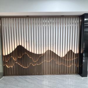 Buy cheap Clubhouse 0.4-20mm Stainless Steel Art Partition Wall Inox Divider Screen product