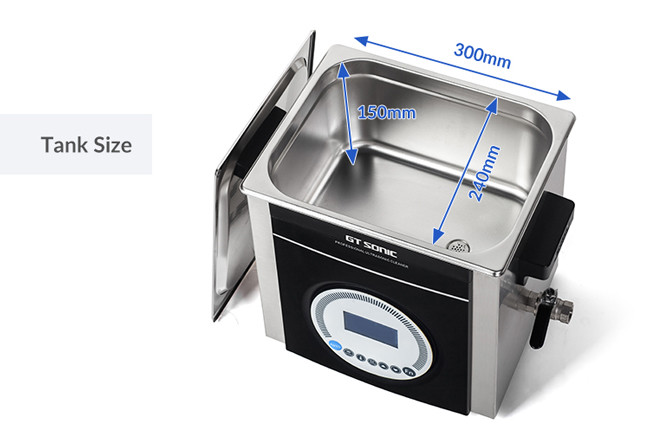 High Efficiency Digital Ultrasonic Cleaner Adjustable Power 1 Year Warranty