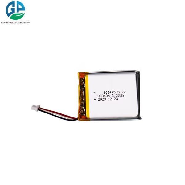 Long-Lasting Lipo 603443 Battery 3.7v 900mAh Battery Lithium Polymer Rechargeabl