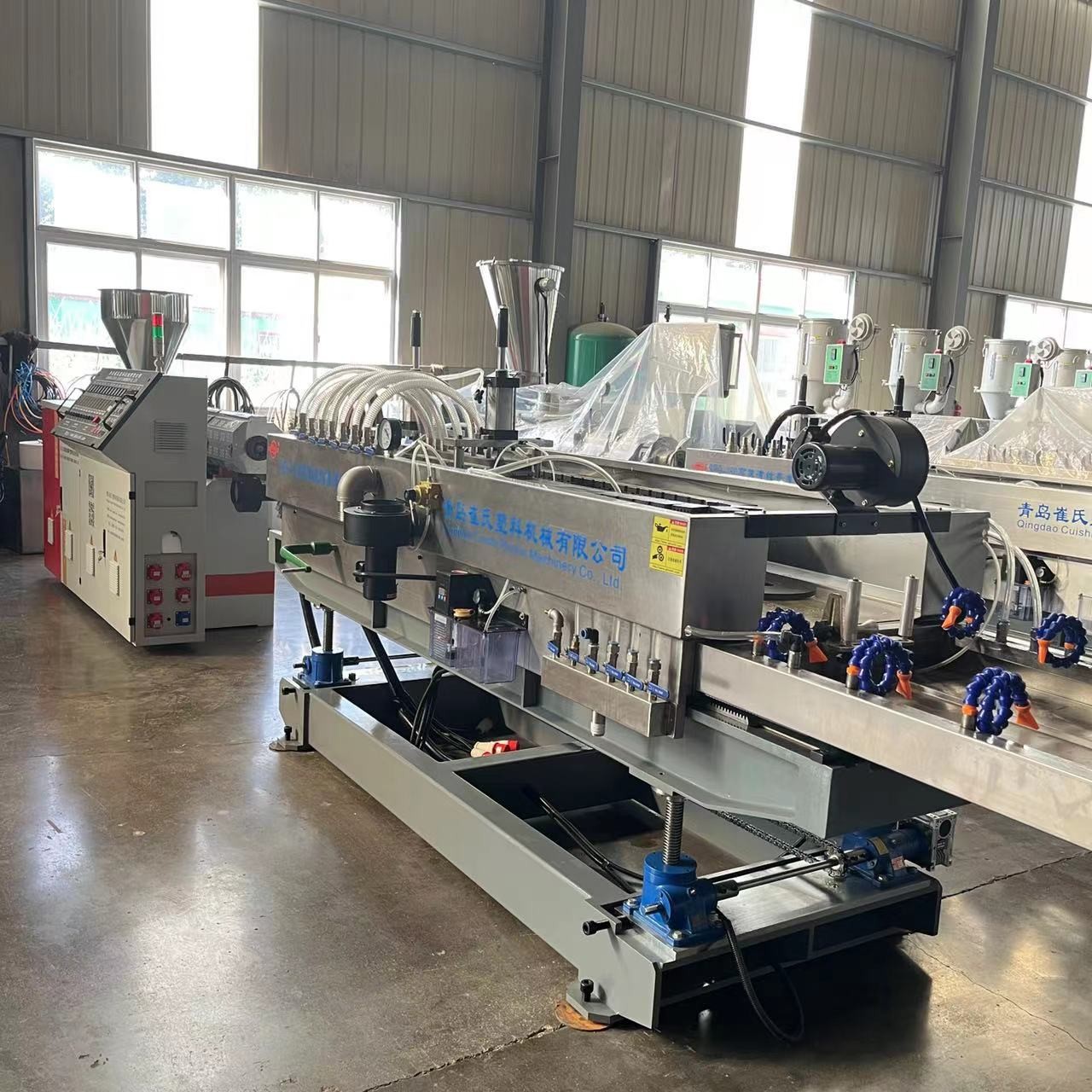 Double Wall Corrugated Pipe Extrusion Machine , 50mm-160mm HDPE Pipe Manufacturing Machine