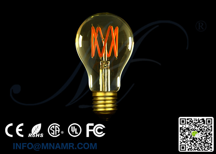 Creative DIY Lighting in House or Yard Standard A19 LED Light Bulb 220v 230v 240v Dimming Warm White Color