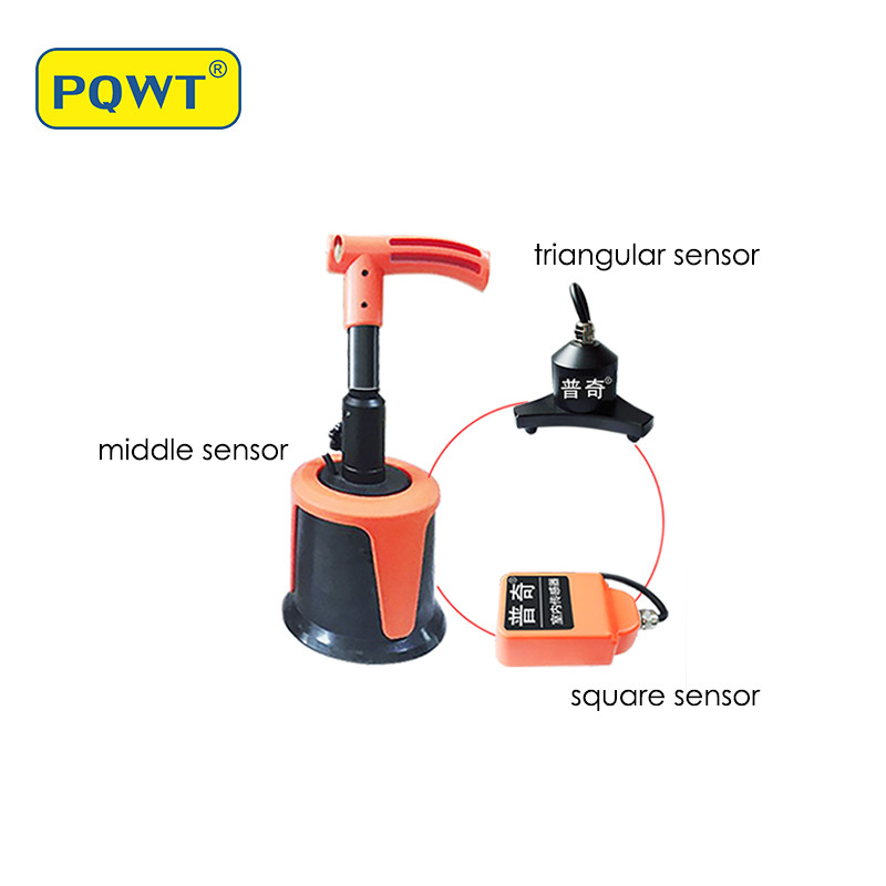 PQWT L5000 Wall Water PVC Pipe Leak Detector Fix Triangular Sensor