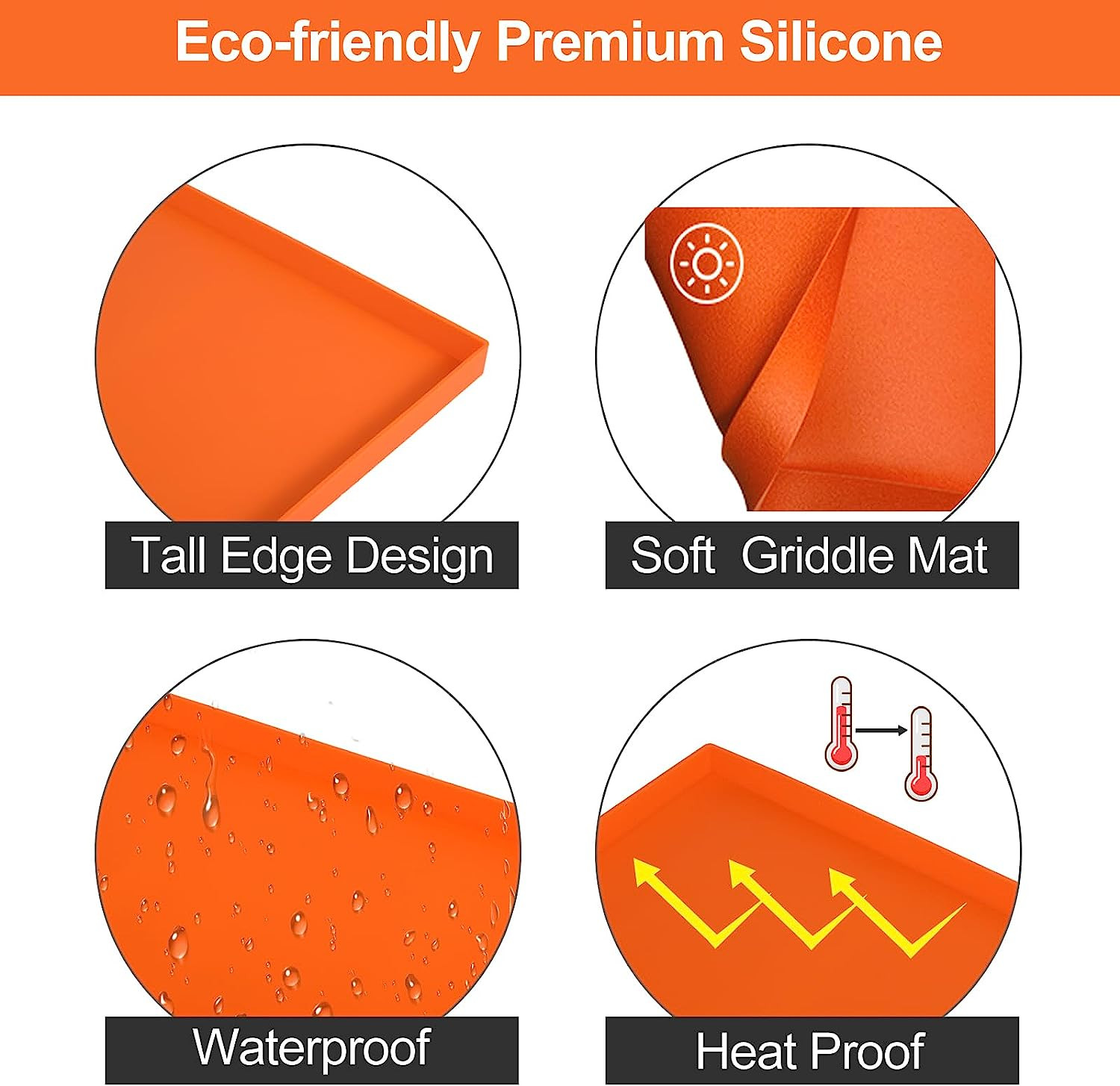 2.75 Pounds Silicone Griddle Mat Heavy Duty Thick