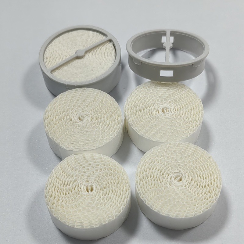 Custom Sized Wooden Paddle HME Filter Paper For Munters Desiccant Rotor Air Filtration