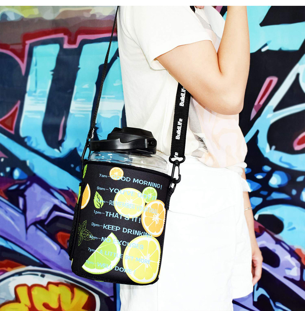 Neoprene Gallon Water Bottle Bag With Shoulder Strap