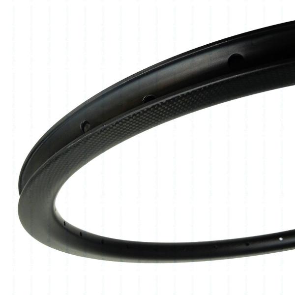 Full Carbon BMX Clincher Rim 520mm 24inch 35mm Depth 23mm Width Small Bike Wheel Basalt Braking Surface Clincher Tires R
