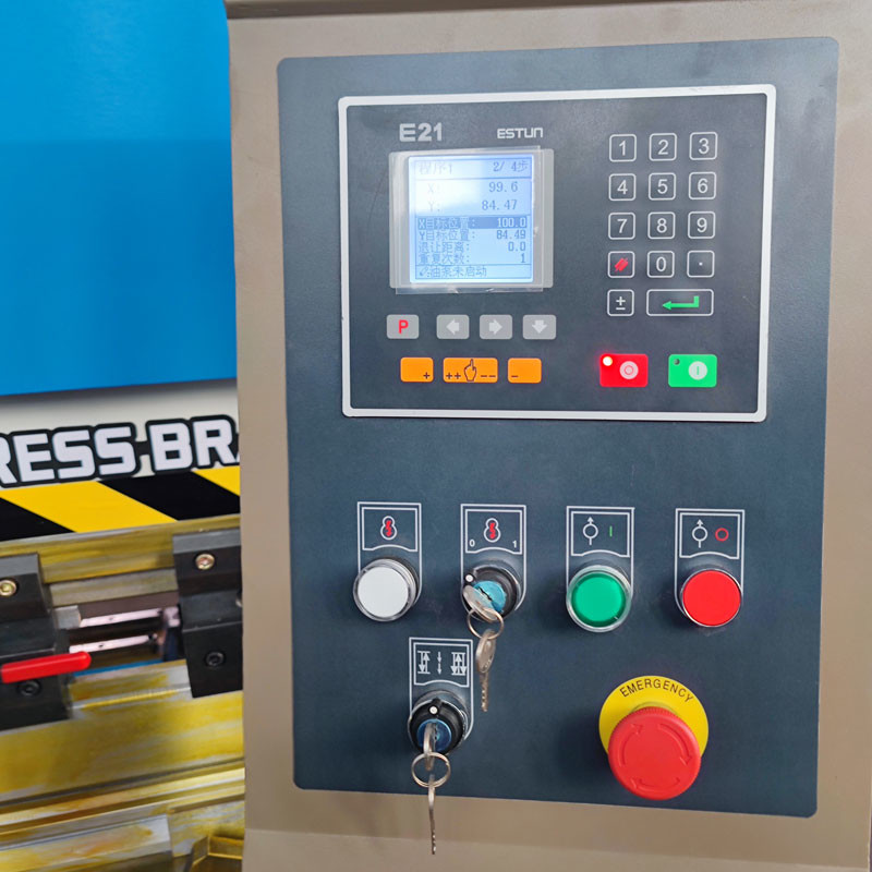 Hydraulic 1600MM Metal Plate Bending Machine With Estun E21 controller